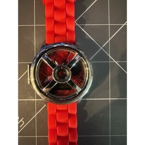 Marvels Spiderman Digital Watch - Accutime - With Web Cover - Stainless Steel